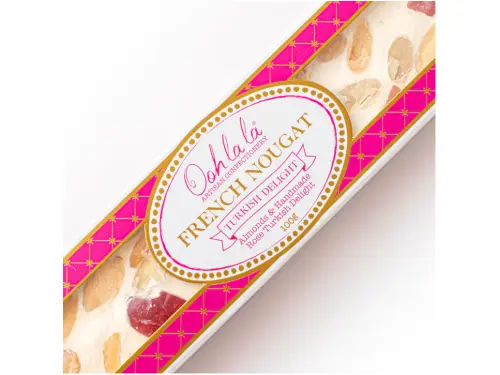 Turkish Delight French Nougat with roasted nuts and honey