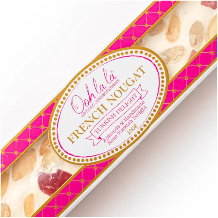 Turkish Delight French Nougat with roasted nuts and honey