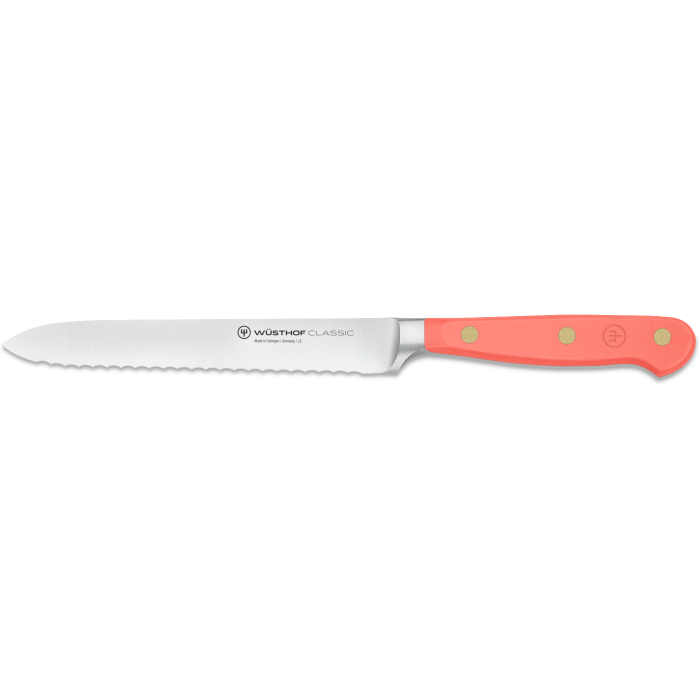 Wüsthof Sausage Knife 14cm Classic series in Coral Peach