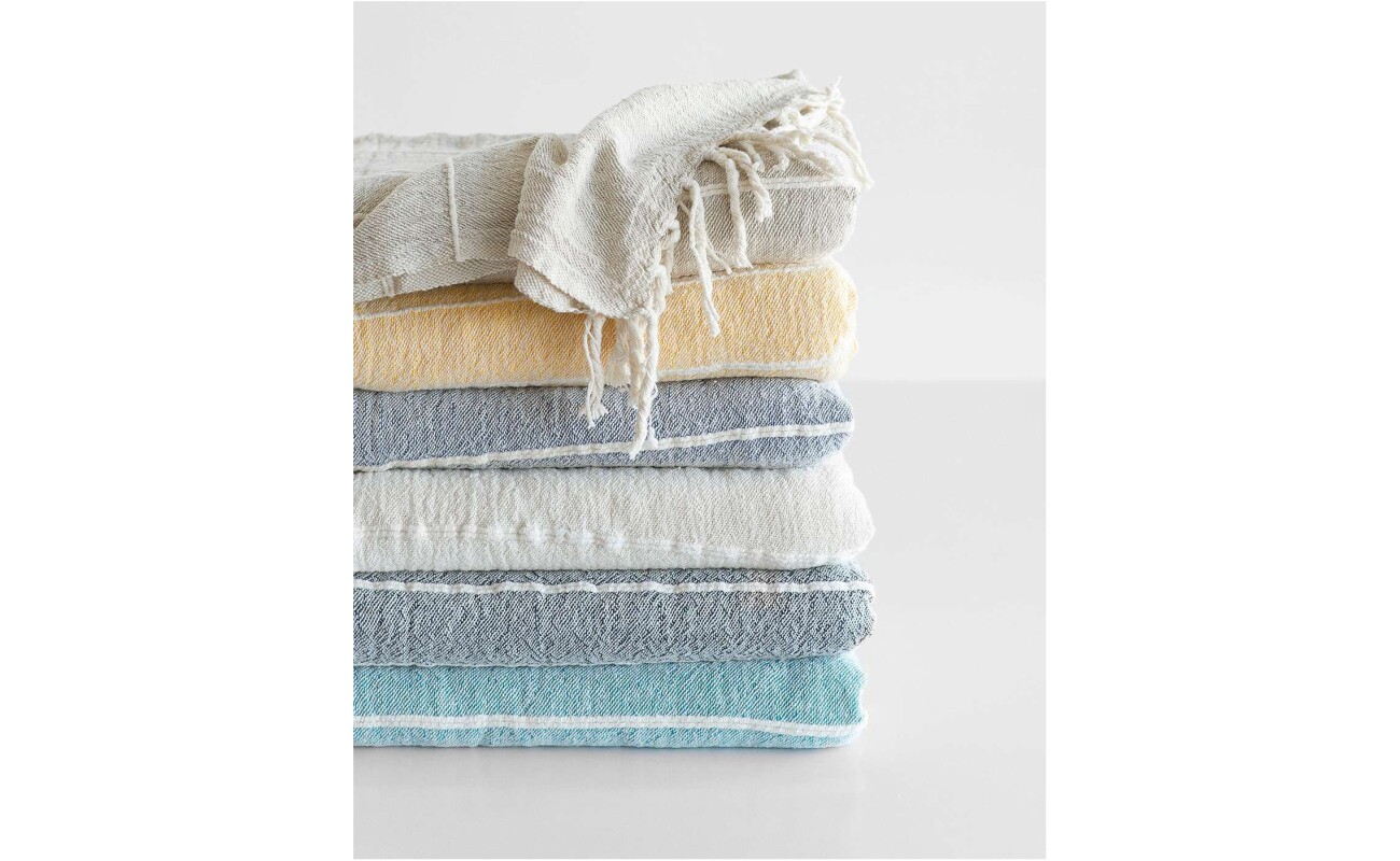 Barrydale Hand Weavers Contemporary Throw – Variegated Stripes