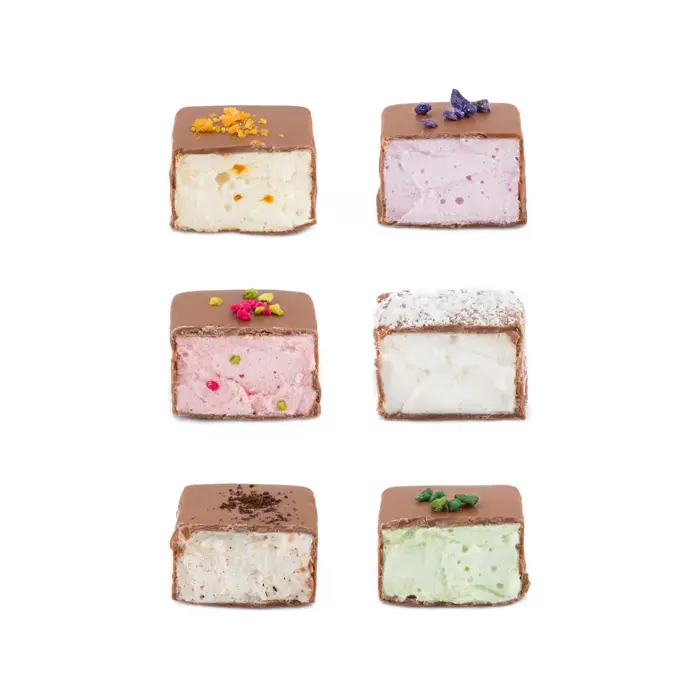 - Artisan marshmallows with natural flavour infusions in assorted flavours - Gourmet chocolate‑coated marshmallows 6‑piece selection If you'd like, I can also prepare variations, bundle descriptions, or category‑level SEO copy to match this product’s tone and structure.
