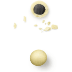 Passion fruit chocolate‑coated liquorice close‑up