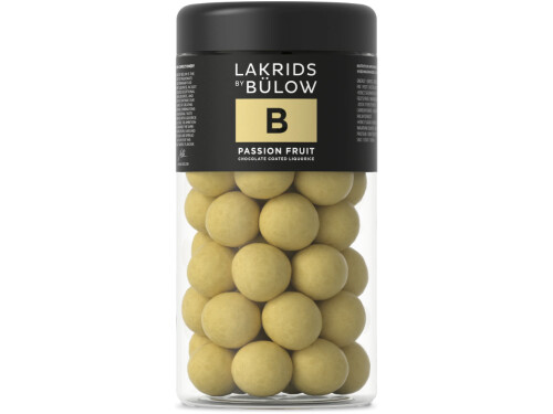 Lakrids by Bülow B Passion Fruit jar front view