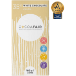 cocoafair 35 percent white chocolate with vanilla 100g