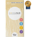 cocoafair 35 percent white chocolate with vanilla 100g