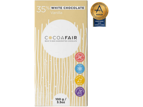 Cocoafair 35% White Chocolate with Vanilla (100g)