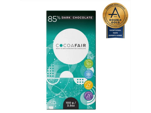 cocoafair 85 percent dark chocolate 100g