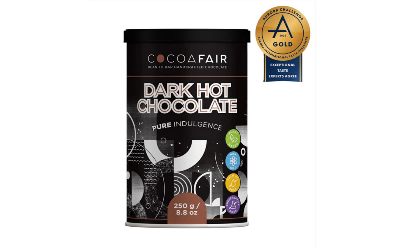cocoafair pure indulgence hot chocolate 250g