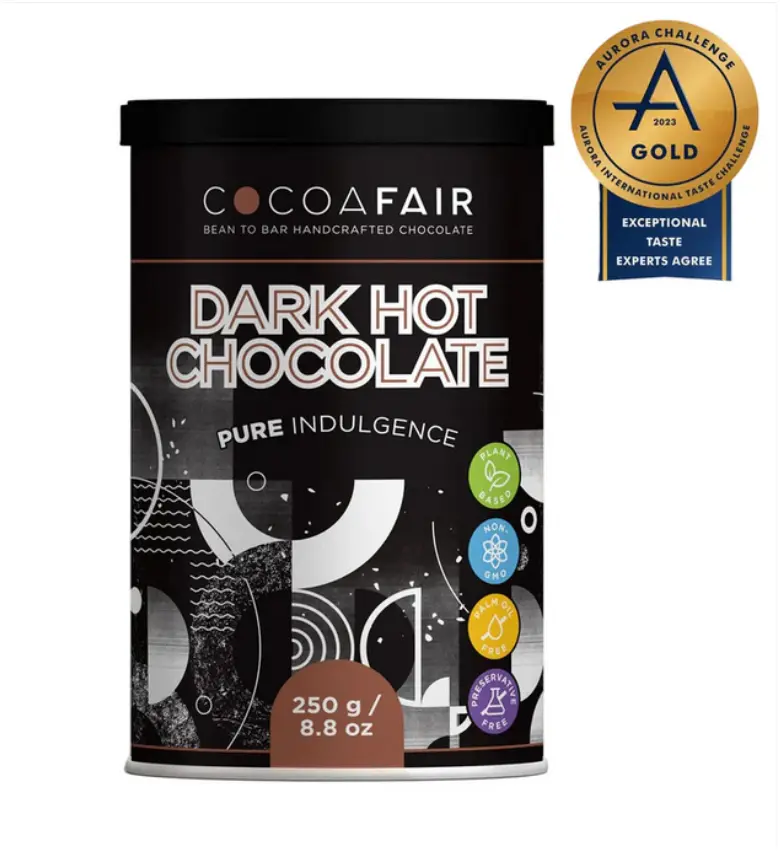 cocoafair pure indulgence hot chocolate 250g