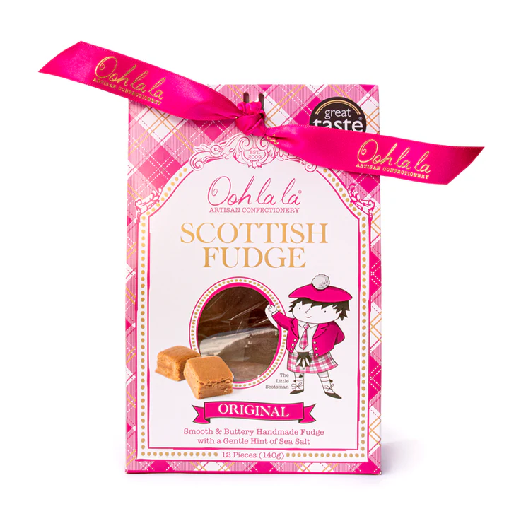 Ooh La La Artisan Confectionery Scottish Fudge Original 12pc packaging