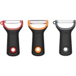 OXO Prep Peeler Set straight, serrated and julienne peelers