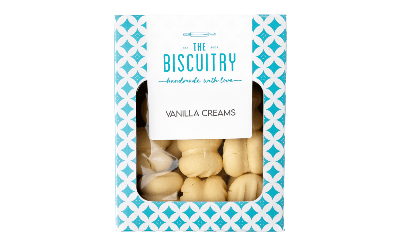 the biscuitry vanilla creams gluten free 160g