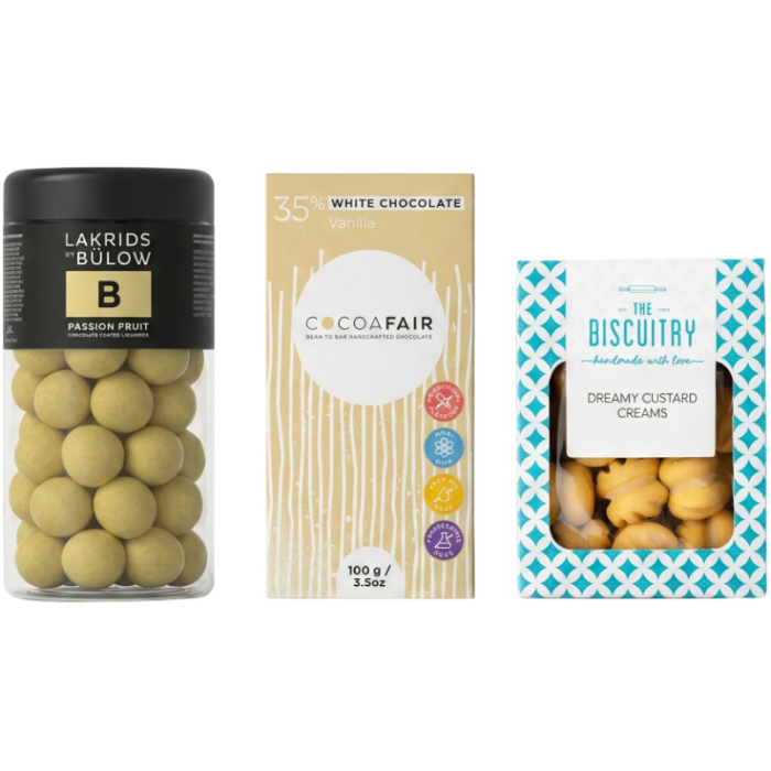 Lakrids passion fruit chocolate coated liquorice