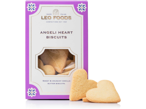 Leo Foods Angeli Hearts 180g front packaging