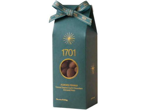 1701 cocoa dusted dark chocolate almond pearls 200g