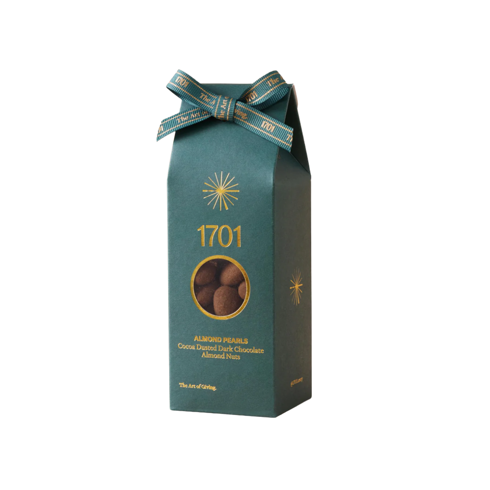 1701 cocoa dusted dark chocolate almond pearls 200g