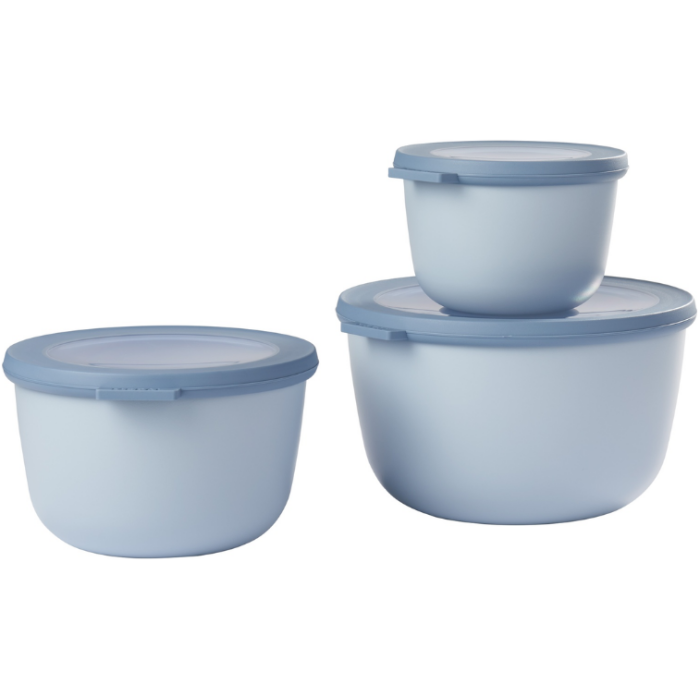 Mepal Cirqula Multi Bowl Set – 3‑Piece (500ml, 1lt, 2Lt)– Nordic Colours - Image 3