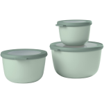 Mepal Cirqula Multi Bowl Set – 3‑Piece (500ml, 1lt, 2Lt)– Nordic Colours