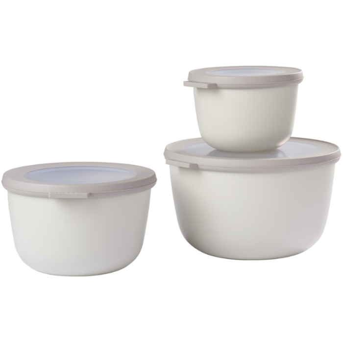 Mepal Cirqula Multi Bowl Set – 3‑Piece (500ml, 1lt, 2Lt)– Nordic Colours - Image 2