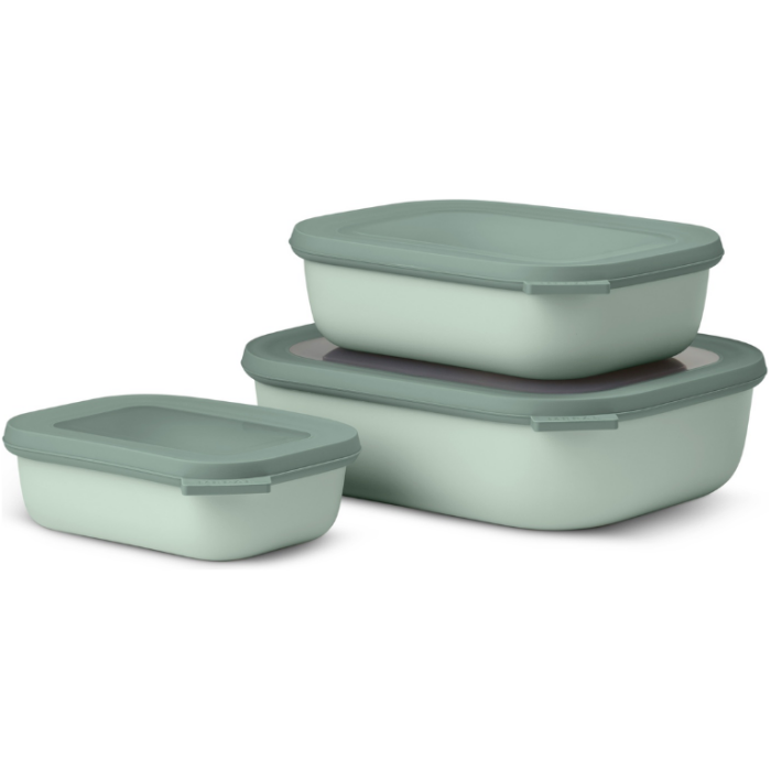 Mepal Cirqula Shallow Rectangular Set Nordic Sage