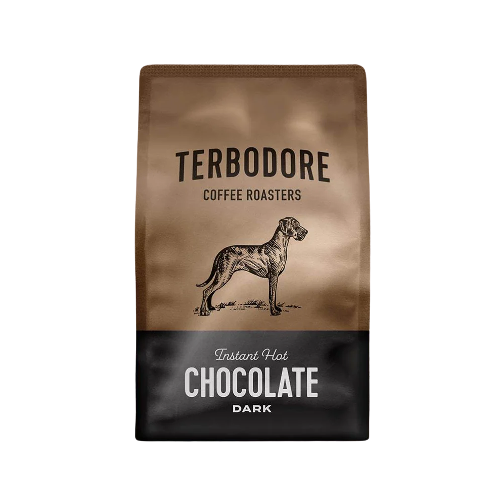 Terbodore Dark Hot Chocolate Terbodore Instant Hot Chocolate packaging front view