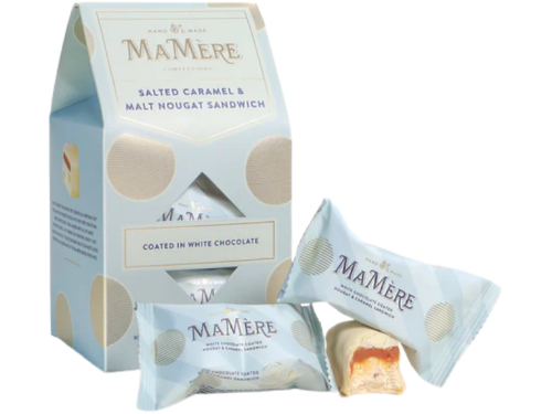 Ma Mere White Choc Malt Almond Salt Caramel Nougat 210g