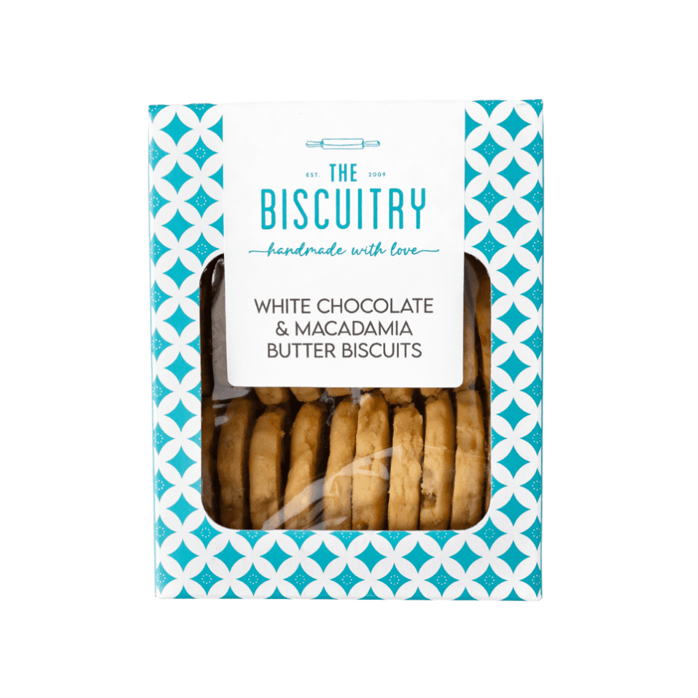 The Biscuitry White Chocolate & Macadamia Butter Biscuits