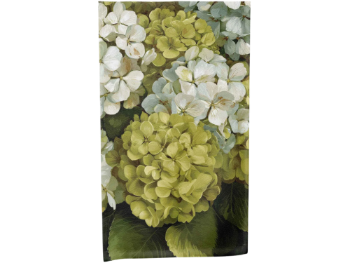 Summerhouse table runner botanical hydrangea design,