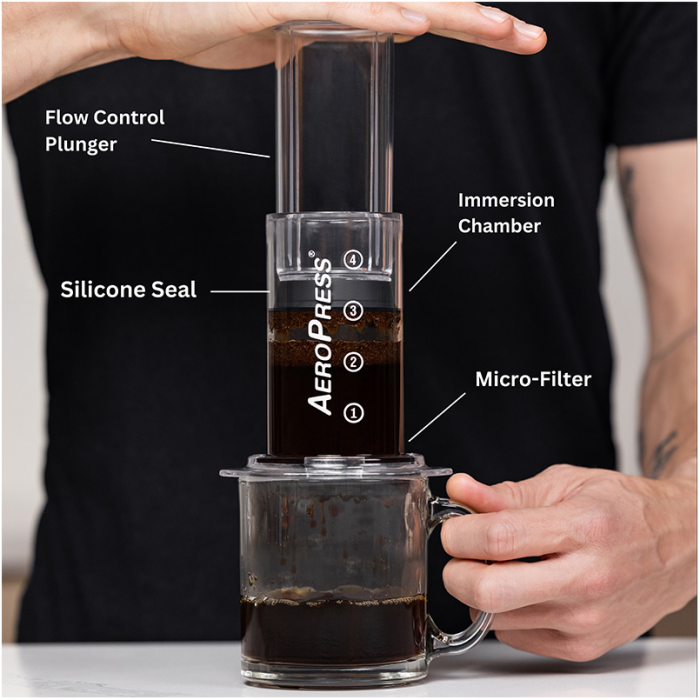 AeroPress Clear immersion and pressure brewer