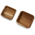 Acacia wood bowl set